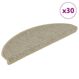 Stair Mats Self-adhesive Sisal-Look 30 pcs 65x21x4 cm Light Green 3365875
