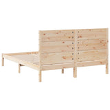 Extra Long Bed Frame without Mattress 160x210 cm Solid Wood 3309273