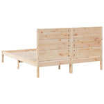 Extra Long Bed Frame without Mattress 160x220 cm Solid Wood 3309287