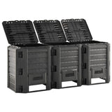 312274 Garden Composter Black 1200 L