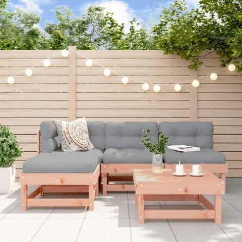 ZNTS 5 Piece Garden Lounge Set Solid Wood Douglas 3186520