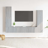4 Piece TV Cabinet Set Grey Sonoma Engineered Wood 3114636