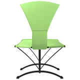 Outdoor Lounge Bed with Canopy Green Steel and Oxford Fabric 317602