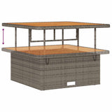 Garden Dining Set Grey Poly Rattan 42007910