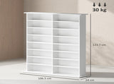 16-Compartment Media Shelf- White T3398P329504