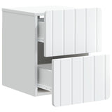 Wall-Mounted Bedside Cabinet 2 pcs White 33 x 34.5 x 43 cm 898296