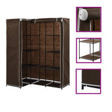 Corner Wardrobe Brown 130x87x169 cm 282450