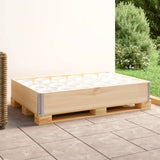 Pallet Collar 80x120 cm Solid Pine Wood 310050