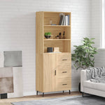 Highboard Sonoma Oak 69.5x34x180 cm Engineered Wood 3189464
