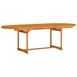Garden Dining Set Folding 9 pcs Brown Solid Acacia Wood 3375723