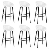 7 Piece Bar Set Black and White 3057390