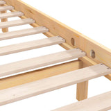 Bed Frame without Mattress Solid Wood Super King Size 810097