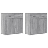 Sideboards 2 pcs Grey Sonoma 79x38x80 cm Engineered Wood 3276621
