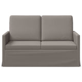 2 Seater Sofa Taupe 130 x 81 x 82 cm Fabric 42041046