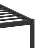 Bed Frame without Mattress Smoked Oak 75x190 cm Small Single Engineered Wood 4106733