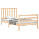 Bed Frame without Mattress 100x200 cm Solid Wood 3194236