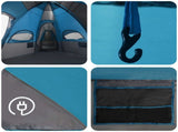 Family Tent with Rainfly Water-resistant 14-Person Blue 42042243