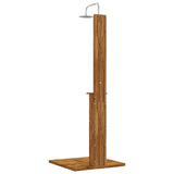 Outdoor Shower 217 cm Solid Acacia Wood and Stainless Steel 903110