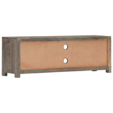 TV Cabinet Grey 120x30x40 cm Solid Mango Wood 282735