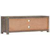 282735 TV Cabinet Grey 120x30x40 cm Solid Mango Wood
