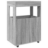 Bar Cart Grey Sonoma 60x39.5x89 cm Engineered Wood 848274