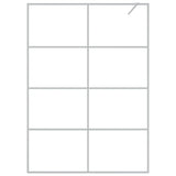 Walk-in Shower Wall Silver 140x195 cm Clear ESG Glass 152139