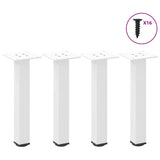 Coffee Table Legs 4 pcs White 42-44 cm Steel 4012453