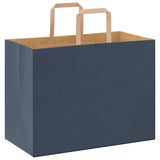 Paper Bags 250 pcs with Handles Blue 32x17x25 cm 4101929