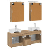 Bathroom Cabinet Set 5 pcs Artisan Oak Engineered Wood 3406406