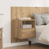 Headboard With Cabinet 3 pcs Artisan Oak Engineered Wood 3415841