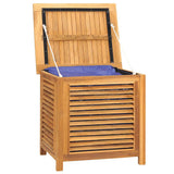 Garden Storage Box with Bag 60x50x58 cm Solid Wood Teak 363269