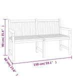 Garden Dining Set Teak Teak Wood 4 Piece Durable 3157157