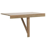 Folding Table Oak Engineered wood Compact Foldable 243053