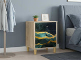 Bedside Cabinet WIJHE Sonoma Oak 36 x 33 x 60 cm 8007279