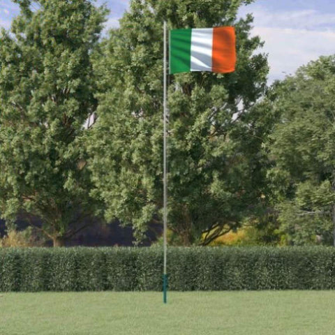 Ireland Flag and Pole 6.23 m Aluminium 3147096