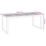 7 Piece Garden Dining Set Solid Wood Acacia and Metal 3155404