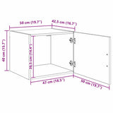 Wall Cabinet Old wood 50 x 42.5 x 40 cm Engineered wood 879650