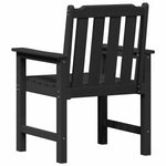 Garden Dining Chair 4 pcs Black 65.5 x 55.5 x 88cm Plastic 3335796