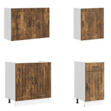 7 Piece Kitchen Cabinet Set Lucca Smoked Oak Engineered Wood 3314776