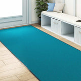 Doormat Cyan and Black 120 x 350 cm 100% Polyamide 4100751
