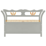 Bench Grey 107x45x75.5 cm Solid Wood Fir 351775