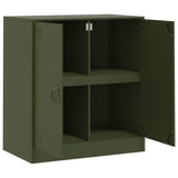 Sideboard Olive Green 67x39x73 cm Steel 841677