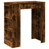 Bar Table with Racks Smoked Oak 95x47x103.5 cm Engineered Wood 854386