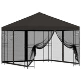 Garden Gazebo with Sidewalls 3 x 3 m Anthracite 900339