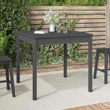Garden Table Grey 82.5x82.5x76 cm Solid Wood Pine 823964