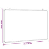 Magnetic Whiteboard 100x60x1,7 cm Aluminium 4005350