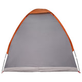 Camping Tent Grey and Orange 2-Person Polyester and Steel 42028644