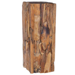 ZNTS Side Table 30x30x80 cm Solid Teak Wood 288807