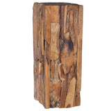 ZNTS Side Table 30x30x80 cm Solid Teak Wood 288807