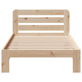 Bed Frame without Mattress 90x190 cm Single Solid Wood Pine 855567